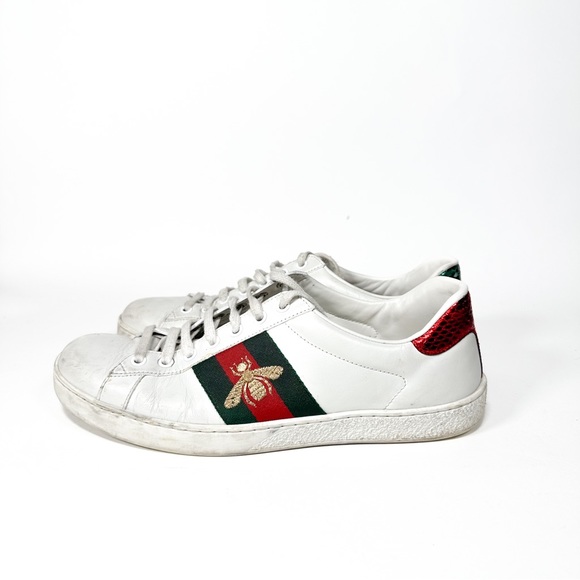 AUTHENTIC GUCCI MEN'S ACE EMBROIDERED SNEAKER - Picture 4 of 7